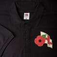 England Polo Shirt with Remembrance Sunday Poppy Logo